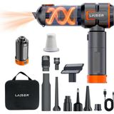 1001 VT-120 5-In-1 Kablosuz Araç Süpürgesi: 20.000 Pa Güç & Değiştirilebilir 2 Bataryalı (Powerba - Ahşap