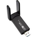 1001 Wifi 6 Adaptörü AX1800 Mbps Kablosuz Ağ Kartı USB Dongle Dual Band Reseptör