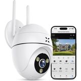1001 Xenon Smart Güvenlik Kamerası | 1440P Mobil Kontrol Hareket Takipli Gece Görüşlü Dış Mekan K - Renkli