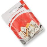 1001 Yapışkanlı Plastik Kablo Bağı Klipsi | 28MM x 28MM | 40 Adet | Cırt Kelepçe Tutucu | Kablo D�