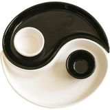 1001 Yin & Yang 2'li Özel Tasarım Sosluklu Kahvaltılık Tabağı Sosluk Çerezlik Kase Dekoratif Tabak - secenek