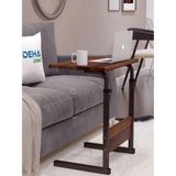 1001 Yükseklik Ayarlı Çalışma Masası, Hasta Yemek Masası, Laptop Sehpası, 60X40 Cm, Doğal Ceviz - geniş
