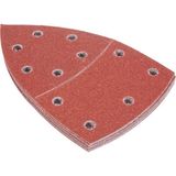 1001 Zımpara Kağıdı (Çoklu Zımpara Makinesi Için, Farklı Malzemeler, 10 Adet, 102 x 62/93 Mm, Gra