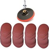 1001 Zımpara Seti 62 Parça 115 mm Avuç Taşlamaya Uygun + Matkap Aparatı