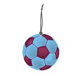 1001MODEL Bordo Mavi Futbol Topu Görselli Oto Kokusu Dikiz Ayna Süsü Torpido Ve Oto Aksesuarı