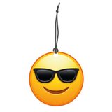1001MODEL Güneş Gözlüklü Emoji Görselli Oto Kokusu Dikiz Ayna Süsü Torpido Ve Oto Aksesuarı