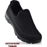 1003 Tam Ortopedik Hafif Taban Erkek Spor Ayakkabı Yazlık Hafif Taban Eva Siyah