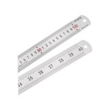 100cm 40 İnch - Çift Taraflı Paslanmaz Çelik Metal Cetvel - Kalınlık 1.2mm