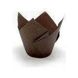 100’LÜ Kağıt Muffin Kek Kapsülü Ince Tulip Kahverengi - yok