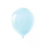 100Lü Mavi Pastel Baskısız Makaron Balon