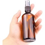 100ml Amber Cam Sprey Şişesi Boş İnce Sis Cam Şişeler Uçucu Yağlar için,- 5'li Paket