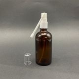 100ML Kahverengi Ağız Spreyli Şişe, 12 Adet, Oral Sprey, Ecza Şişesi, Boş Cam Şişe