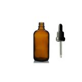 100Ml Kahverengi Cam Damlalıklı 24 Adet, Siyah Kapak, Ecza Şişesi, Damlalıklı Şişe, Propolis Şişesi, Damlatmalı Şişe, Saç Serum Şişesi