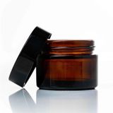100ML Kahverengi Cam Krem Kavanozu, 24 Adet, Kozmetik Kavanoz,krem Kavanozu, Cam Kavanoz