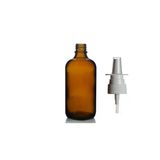100ml kahverengi cam şişe, Burun spreyi, 24 adet Nazal Spreyli, Ecza şişesi, İlaç Şişesi