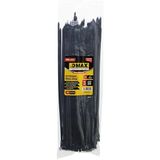 100PCS Siyah 3.6X250MM Plastik Cırt Kelepçe (4887)