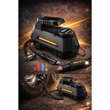 100W 150 PSI Kablolu Hava Kompresörü Dijital Ekranlı Hızlı Lastik Şişirme Pompası 12V