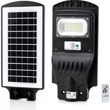 100W - 6500K Solar - Güneş Enerjili Sokak Lambası - Armatür Sensörlü Bahçe-Balkon-Sokak Ars- - Renkli