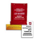 100X100 Cm Yangın Battaniyesi, Acil Durumlar İçin Koruyucu