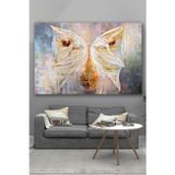 100x140 Kelebek Ve Sanat HD Baskı Kanvas Tablo