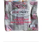 100X140 Sermat Masa Örtüsü Masalık Hazır Düz Kesim -MH136 - Renkli - standart