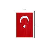 100x150 Türk Bayrağı (1MX1.5M) Özel Rüzgar Geçirgen Güneşe Yağmurra Dayanıklı Özel Kumaş