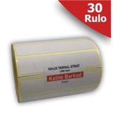 100x20 Termal Etiket | 30 Rulo Barkod Etiketi | Kalite Barkod