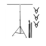 100x200 cm T arka plan destek seti, fon standı stüdyo, fotoğraf, video, açılış,doğum günü için demir tag,tek ayaklı fon standı