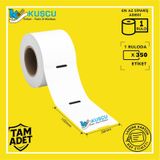 100x38 350'lik Orta Delikli Lamine Karton Raf Etiketi 1 Adet Diğer