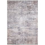 100x500 cm Babimost Antrasit Madalyon Yün El Dokuma Modern Geometrik Etnik Eskitme Desenli Boho Oturma Odası Salon Yolluk Koridor Mutfak Halısı