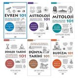 101 Serisi 6 Kitap Set / Evren 101 - Astroloji 101 - Mitoloji 101 - Dinler Tarihi 101 - Dünya Tarihi 101 - Budizm 101