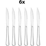1010 Çelik 6 Adet 22,8 cm Gümüş Sofra Biftek Et Kesme Bıçağı CIN997BY-6 - Çok Renkli