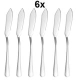 1010 Çelik 6 Adet Silver Renk Sofra Balık Kesme Bıçağı Cin742by-6