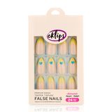 10199460 Eklips Takma Tırnak Kalp French Badem 24'lü