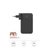1027 20000 Mah Type-C Lightning 22,5 W Hızlı Şarj Dijital Göstergeli Powerbank