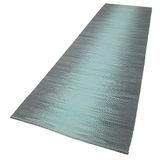 104x411 cm Degrade Kilim Gri Çizgili Yün El Dokuma Modern Geometrik Etnik Eskitme Desenli Boho Oturma Odası Salon Yolluk Koridor Mutfak Halısı