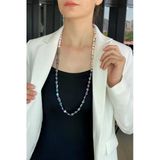 10,5 Mm Barok Doğal İnci Kolye
