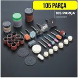 105 Parça Gravür Oyma Dremel Taşlama Zımpara Aksesuar Uc Seti Hob