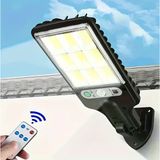 108 Cob Led Kumandalı Güneş Enerjili Hareket Sensörlü Bahçe Garaj Sokak Aydınlatma Lambası Sokak Lambası
