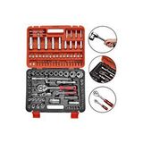 108 Pcs Crv Çeliği Profesyonel Parlak Lokma Takımı 1/2-1/4 (108 Parça) Renksiz