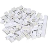 108 Tuş Universal Renkli Mekanik Klavye Tuş Takımı Kapağı Keycap Beyaz Ingilizce Dizilimli - Altın