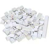 108 Tuş Universal Renkli Mekanik Klavye Tuş Takımı Kapağı Keycap Beyaz Ingilizce Dizilimli