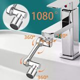 1080 Derece Dönebilen Mutfak Ve Lavabo Bataryası Akrobat Musluk Ucu (5433)