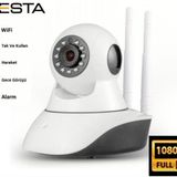 1080P 2MP 360 derece Full HD Kablosuz IP Gece Görüşlü WİFİ Güvenlik Kamerası 16 GB SD Kart Dahil