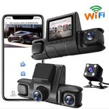 1080P HD 4 Kameralı WiFi Telefon Kontrolü - 2 İnç Ekran Gece Görüşlü Geniş Açı G- Sensörü