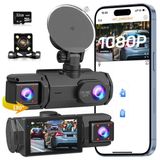 1080P HD 4 Kameralı WiFi Telefon Kontrolü - 3 İnç Ekran Gece Görüşlü Geniş Açı G- Sensörü