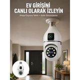 1080P Wifi Ampul Güvenlik Kamerası - Gece Görüş & Uzaktan Erişim Yeni Nesil