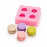 1085 - Silikon Kalıp Mum Kalıbı - Minik Makaron 4Lü