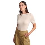 10872 Lyocell Karışımlı Minimal Bluz-Taş STD
