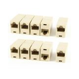 10Adet Adsl Kablo Uzatma Aparatı Rj45 Ek Cat5 Cat6 Ara